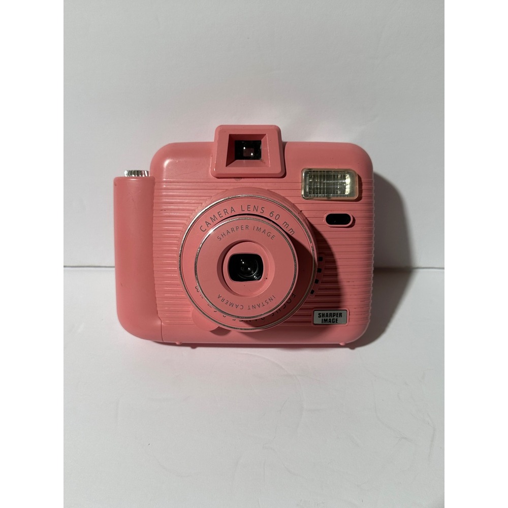 Sharper Image Instant Camera Pink 60mm Camera Untested for parts only